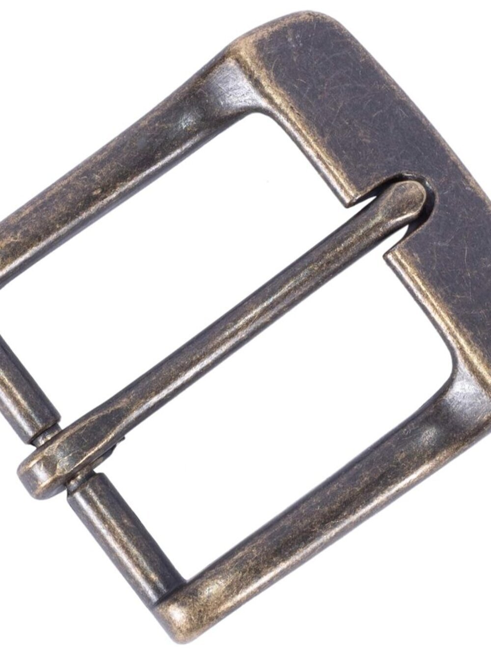 Men's Antique Brass Imported Leather Unique Replacement Belt Buckle